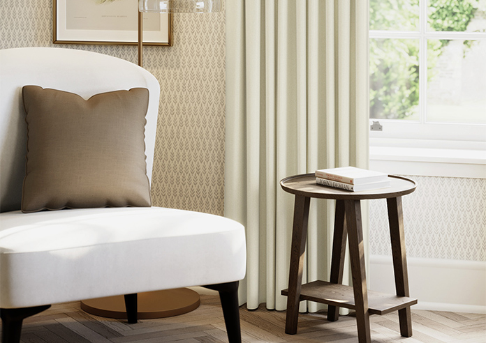 Soft Chevron, Cream - Made to Measure Curtains - Image 5